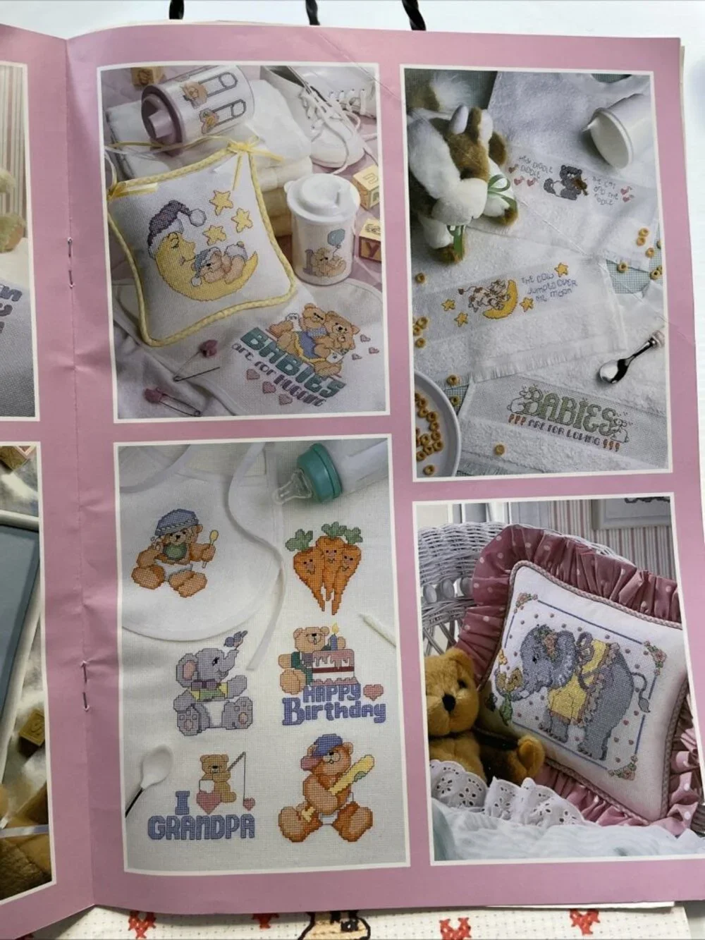 Good Natured Girls Big Book Just for Baby 101 Cross Stitch Designs #24507 -VGUC